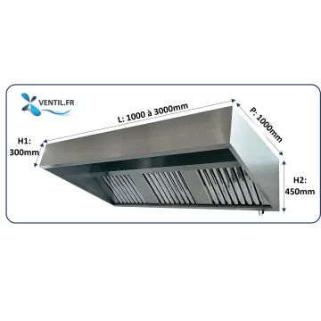 hotte inox professionnelle pour restaurant et cuisine professionnelle