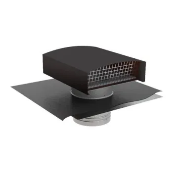 Chapeau + traversée de toit tout en un pour ventilation et extraction de hotte de cuisine pro