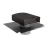 Chapeau + traversée de toit tout en un pour ventilation et extraction de hotte de cuisine pro