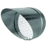 Sifflet grillagé en acier galvanisé pour sortie horizontale de conduit de ventilation
