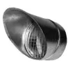 Sifflet grillagé en acier galvanisé pour sortie horizontale de conduit de ventilation
