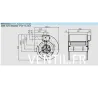 Moteur escargot DDM10/10-4000m3/h-230v -Nicotra E6G3604 pour hotte pro