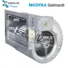 Moteur escargot PREMIUM 6000m3/h- DDM 12/12 -230V- Nicotra E6G3702 pour hotte pro