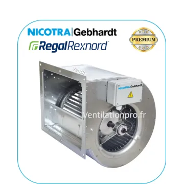 Moteur escargot PREMIUM DDM 12/12- 6000m3/h-230V- Nicotra E6G3702 pour hotte de restaurant