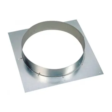 Platine virole en acier galvanisé