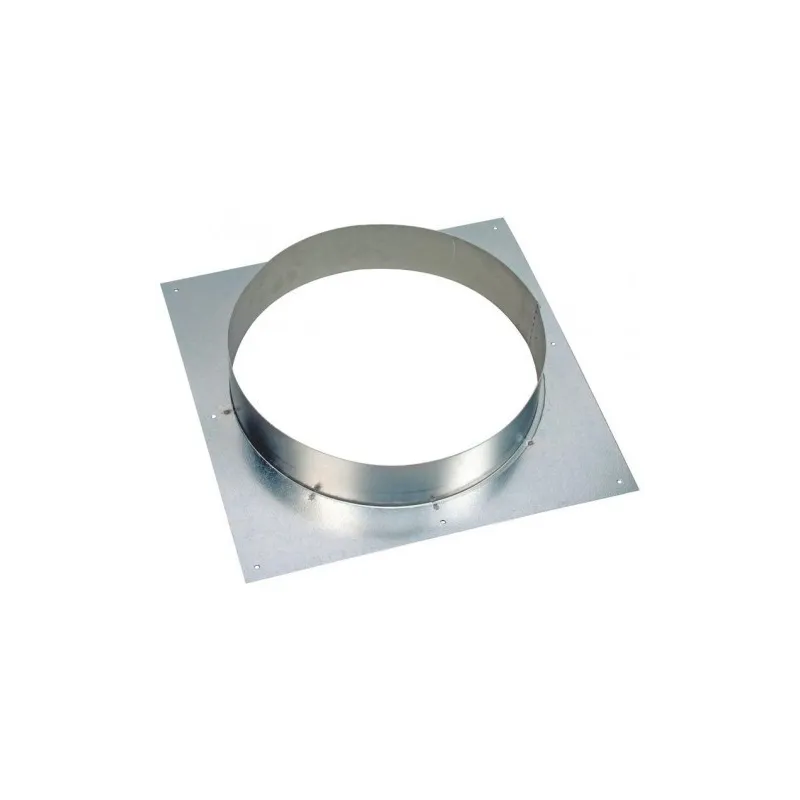 Platine virole en acier galvanisé
