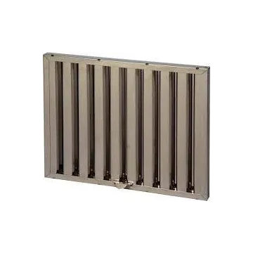 Filtre à chicanes inox 500l*400h*25 pour hotte de cuisine professionnelle
