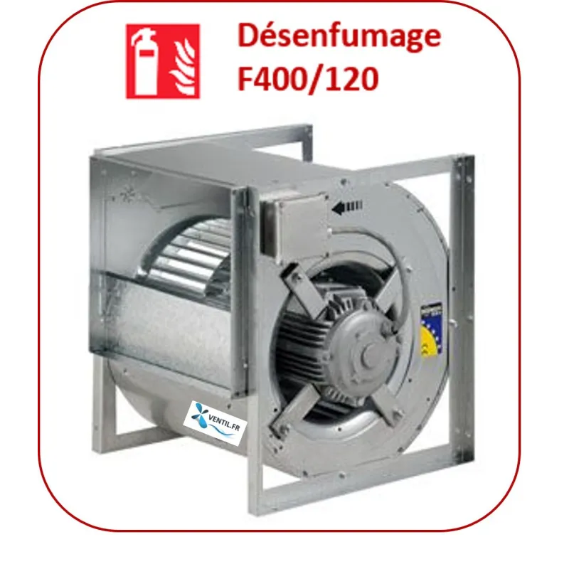 Moteur ventilateur 400°/2h 3000 m3/h CBDT-9/9 230v pour hotte de cuisine professionnelle et restaurant
