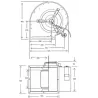 courbe Moteur Ventil7000 m3/h DD12/12 230v pour caisson d'extraction