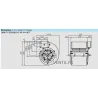 dimensions moteur ventilateur 1600 m3/h -DDM7/7-147W- 230V Nicotra compatible toute hotte professionnelle E5G3301
