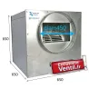 Caisson d'extraction 7000m3/h -DD12/12- 230v- pour hotte de cuisine professionnelle