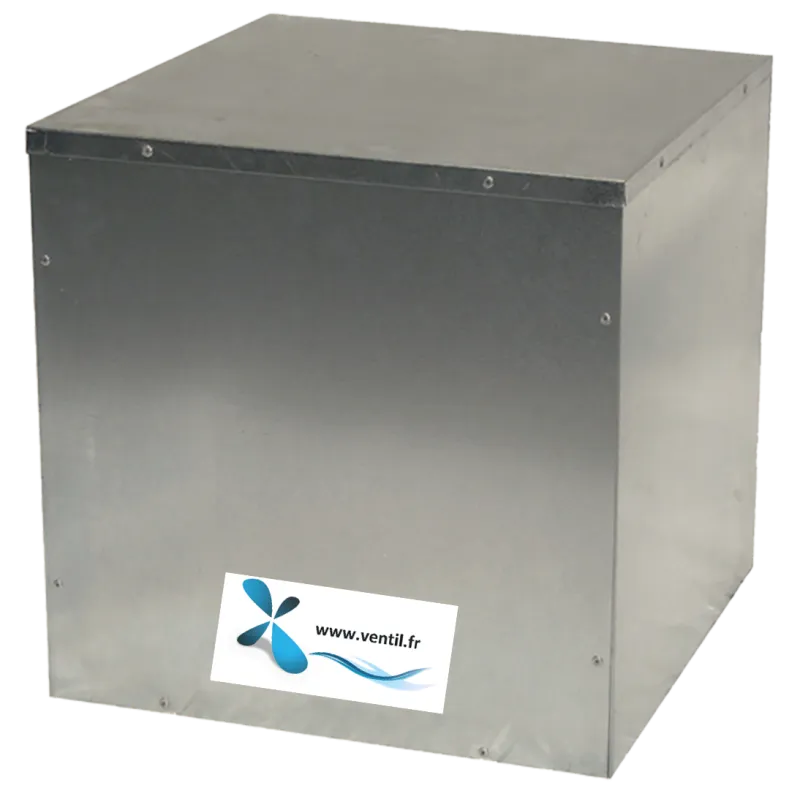 Caisson nu en acier galvanisé 655*655mm non percé