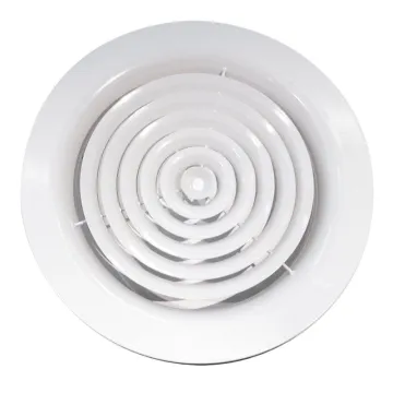 Diffuseur circulaire fixe laqué blanc
