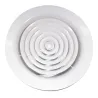 Diffuseur circulaire fixe laqué blanc