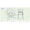 Moteur ventilateur 2400 m3/h DD7/7-370W 230v compatible toute hotte de cuisine professionnelle