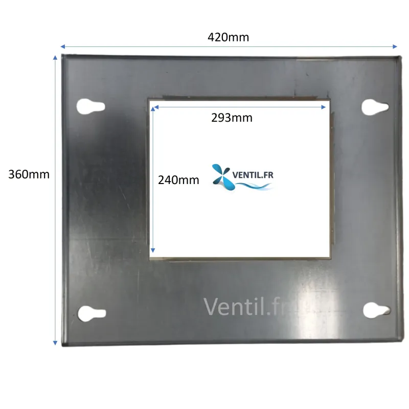 Plaque d'adaptation pour moteur de hotte