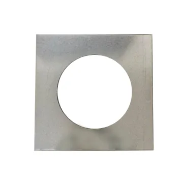 Plaque d'obturation 40*40 cm avec trou en diamètre 250