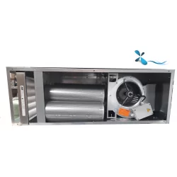 Caisson filtre anti-odeurs 12 cartouches de charbon + moteur intégré 4000m3/h 230v pour hotte de cuisine professionnelle