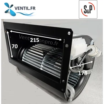 Moteur Ventilateur 630 m3/h CBM/2-133/190 - 185w -230v pour hotte semi pro SAFTAIR ou ALVENE (équivalent DD133/190 Nicotra)