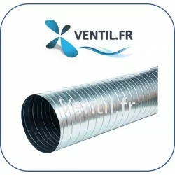 Conduit rigide en acier galvanisé -1.5ml pour extraction de hotte et réseau aéraulique