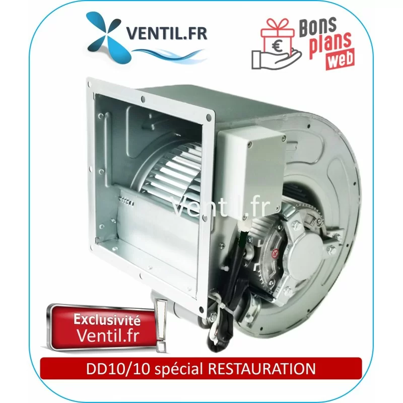 Moteur escargot 3500 m3/h DD 10/10 550w 230v compatible toute hotte professionnelle et restaurant