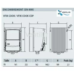 Variateur de fréquence TRI VFIK COOK 1.5kw ip66 SPECIAL CUISINE - marque VIM