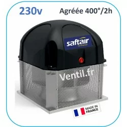 Tourelle d'extraction 4200 m3/h- T40- 230v - F400/120 pour hotte de cuisine professionnelle- réf:THF3640