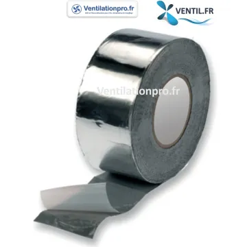 Ruban joint adhésif TOUT en UN alu-butyl pour réseau aéraulique / ventilation / extraction de hotte de cuisine