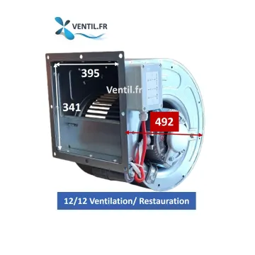 Moteur escargot DD 12/12 -5200m3/h -750w 230v compatible toute hotte professionnelle et restaurant