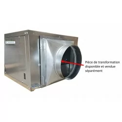 pièce de transformation pour Caisson d'extraction -désenfumage F400/120 - 400v-Triphasé pour hotte de cuisine pro