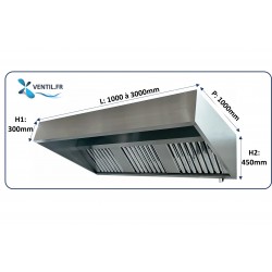 hotte inox professionnelle pour restaurant et cuisine professionnelle