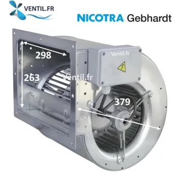 Moteur escargot DDM 9/9 -2200m3/h- Nicotra - ventilateur pour hotte pro