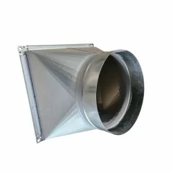Pièce de transformation aspiration pour caisson désenfumage 4000 à 6200m3/h
