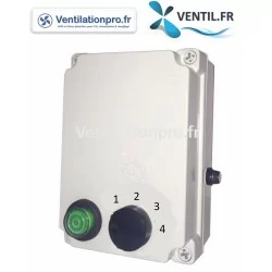 Variateur autotransformateur 4 positions 5a -230v pour moteur de hotte de cuisine professionnelle