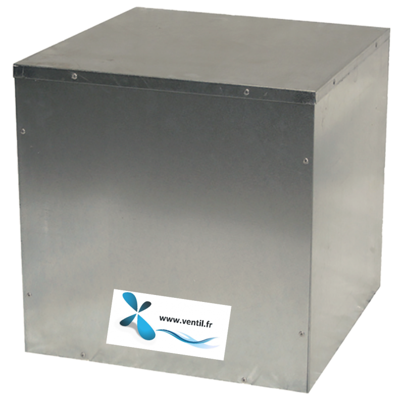Caisson nu en acier galvanisé 450*450mm