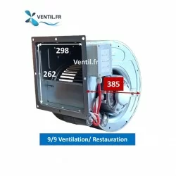 Moteur escargot DD 9/9 -3200m3/h -ventilateur aspirant pas cher et puissant pour hotte professionnelle
