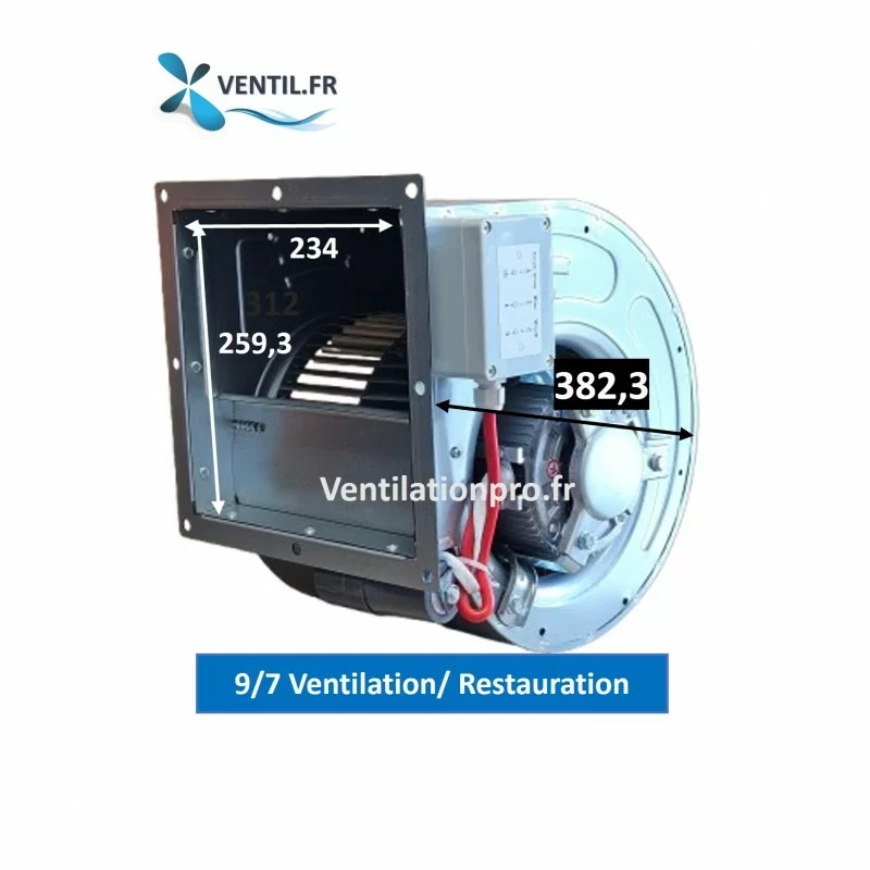 moteur extracteur de hotte pro dd9/7 ventilateur dd97 pas cher pour cuisine de restaurant