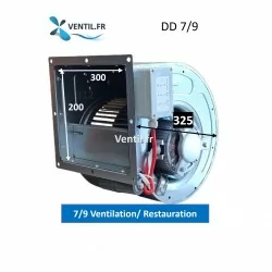 Moteur escargot DD 7/9 -2400m3/h -ventilateur pour hotte pro
