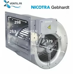 Moteur escargot DDM 9/9 -2200m3/h- Nicotra - ventilateur pour hotte pro