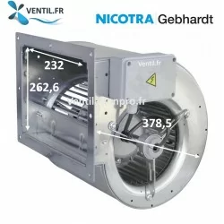Moteur escargot PREMIUM DDM9/7- 230V Nicotra -pour toute caisson de hotte professionnelle -E6G3304