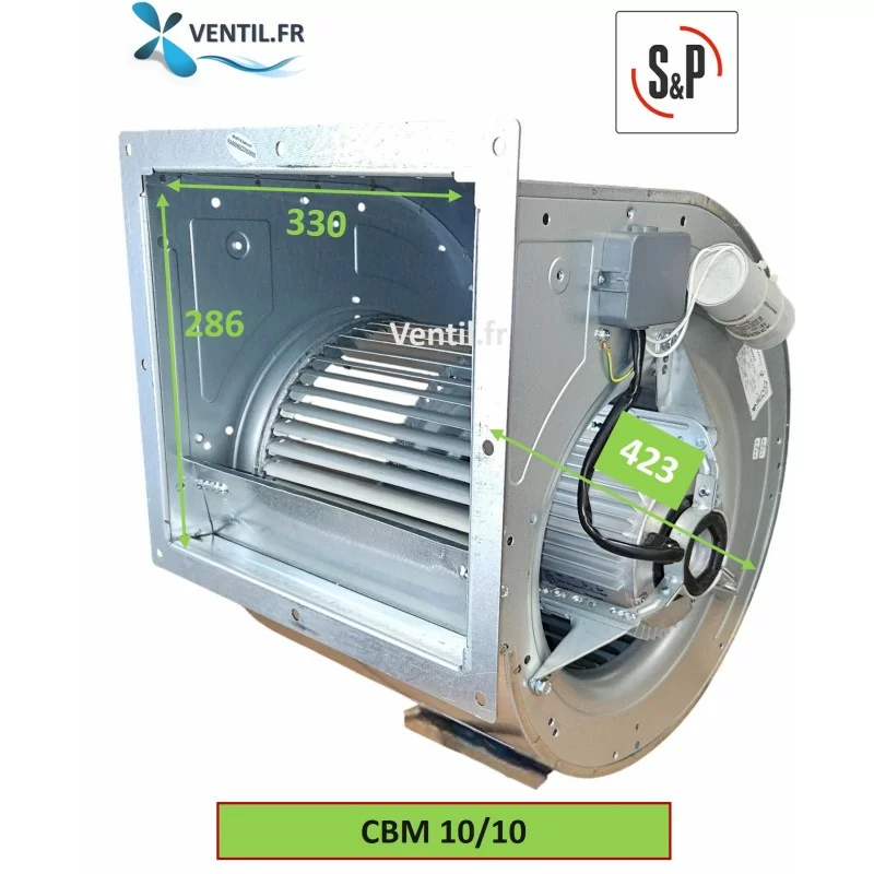 Moteur escargot CBM 10/10 -4000m3/h- 550w -230v S&P -ventilateur pour hotte pro