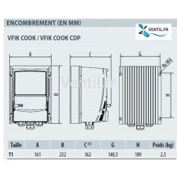 Variateur de fréquence TRI VFIK COOK 4kw ip66 SPECIAL CUISINE - marque VIM 256277