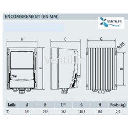 Variateur de fréquence MONO-MONO 0.75kw ip66 SPECIAL CUISINE PRO VPRO Variateur de fréquence MONO-MONO 0.75kw ip66 SPECIAL CUISINE PRO VPRO