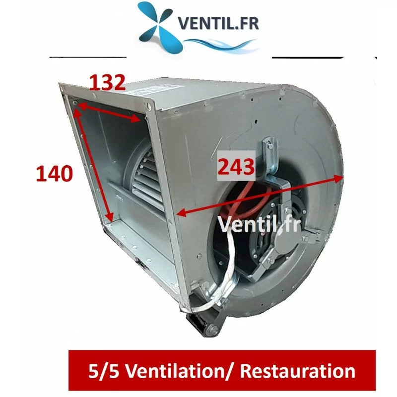 Moteur escargot DD 5/5 750m3/h- ventilateur pour petite hotte semi-pro Moteur escargot DD 5/5 750m3/h- ventilateur pour petite hotte semi-pro