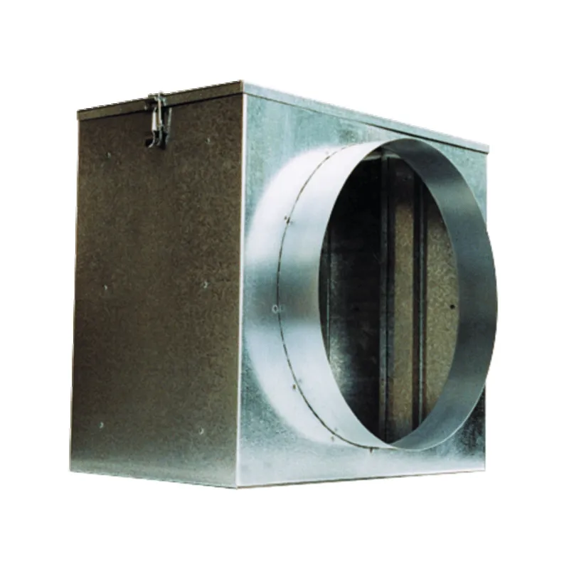 Caisson porte-filtre pour insufflation d'air pour gaine circulaire de VMC, habitat collectif et ventilation tertiaire