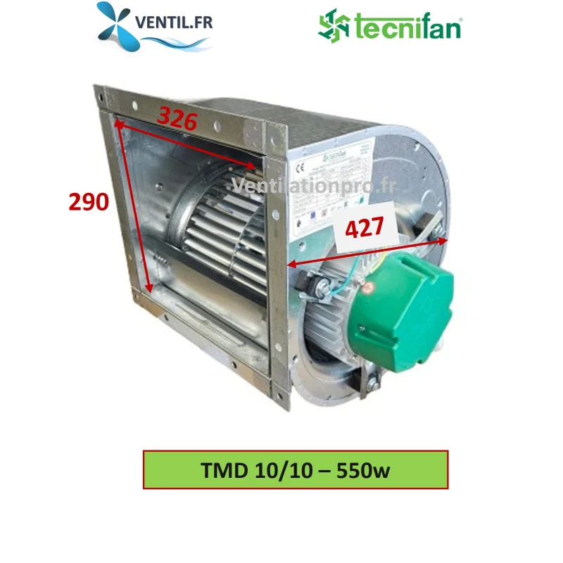 Moteur escargot DD 10/10 -4000m3/h -ventilateur pour hotte pro