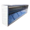 Hotte inox cubique statique PREMIUM 3 m grande casquette droite pour restaurant snack