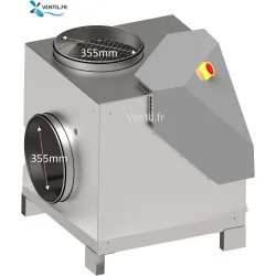 Caisson d'extraction 3000 m3- F400/120 désenfumage - 400v- R'CHEF 36 Saftair -pour hotte de cuisine pro et restaurant