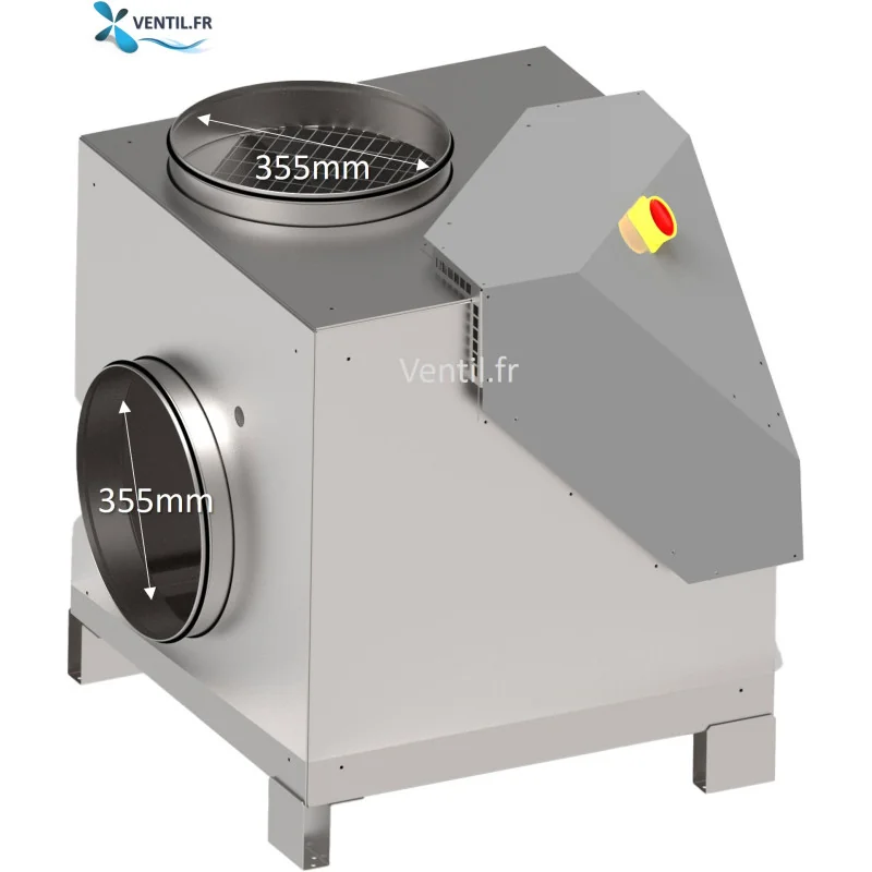 Caisson d'extraction 3000 m3- F400/120 désenfumage - 400v- R'CHEF 36 Saftair -pour hotte de cuisine pro et restaurant Caisson d'extraction 3000 m3- F400/120 désenfumage - 400v- R'CHEF 36 Saftair -pour hotte de cuisine pro et restaurant