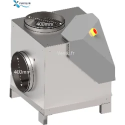 Caisson d'extraction 4300 m3- F400/120 désenfumage - 400v- R'CHEF 40 Saftair -pour hotte de cuisine pro et restaurant